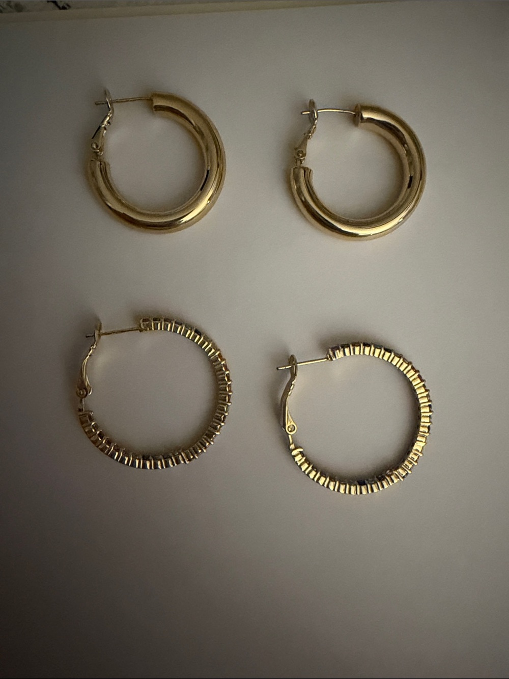 Gold Hoop Earring Set - Classic and Textured Styles